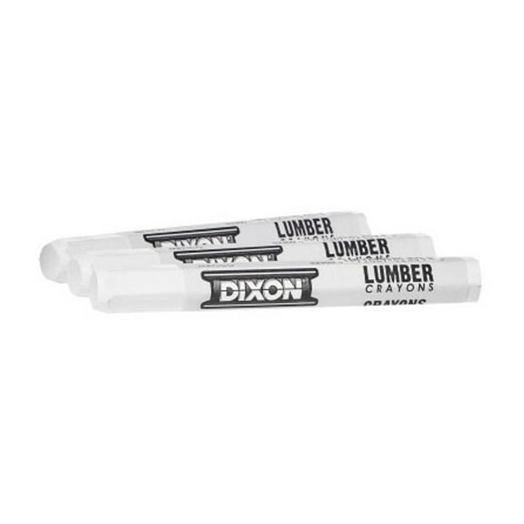 Lumber Crayon, 1/2 in dia x 4-1/2 in L, White