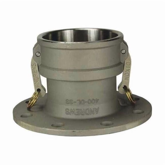 Dixon Flange Coupler,4 x 4 In,100 psi,Aluminum 400-DL-AL