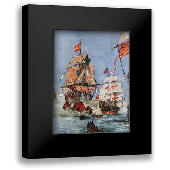 Dixon, Charles 11x14 Black Modern Framed Museum Art Print Titled - Armada Illustration