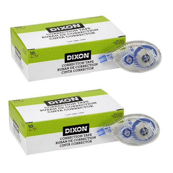 Dixon Correction Tape, 1 Line, 10 Per Pack, 2 Packs