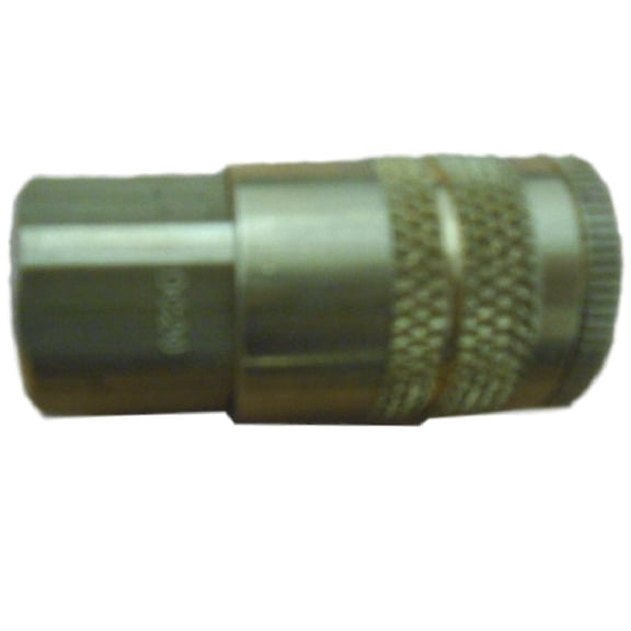 Air Chief Industrial Semi-Auto Coupler, Pipe Thread, 1/4 in Body Size, 1/4 in (NPT) F, Brass