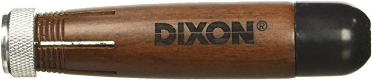 Dixon - DIX00500 Industrial Lumber Crayon Holder for 1/2" Round or Hexagonal Crayons, Wood with Metal Chuck, Walnut 00500 Walnut Pack of 12