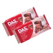 DAS Modeling Clay Air Hardening, Terra Cotta, 2.2lb, Pack of 2
