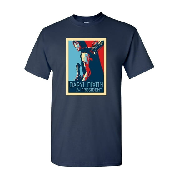 Dixon For President Zombie Funny Parody Adult DT T-Shirt Tee