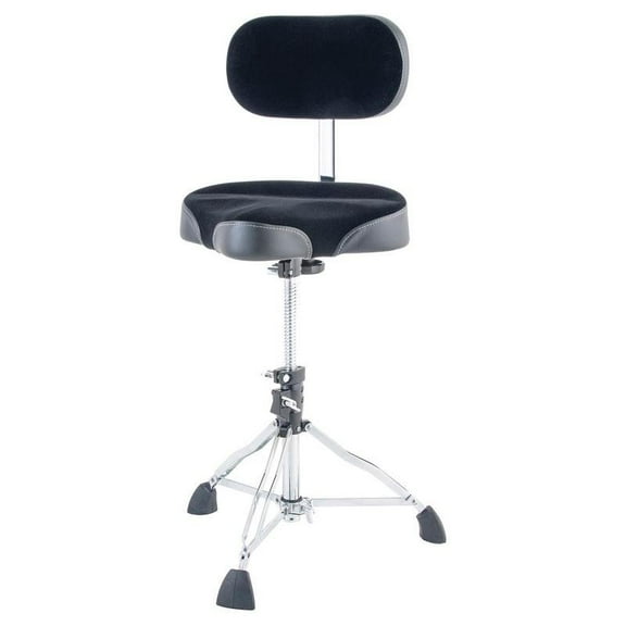 Dixon K Series Moto Backrest Drum Throne Black - PSN12MB