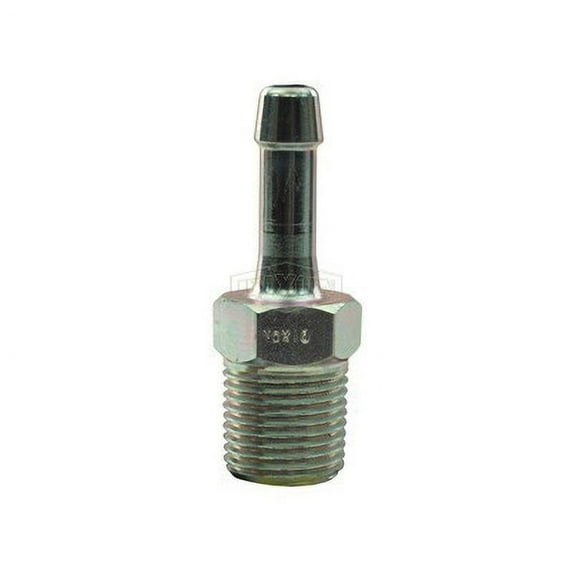 Dixon King™ Hex Nipple, 3/8-18 x 1/2 in, MNPT x Hose, Steel, Plated, Domestic