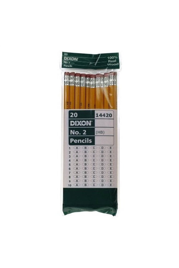 No. 2 Yellow Pencils Wood-Cased Black Core 20-Count (14420)