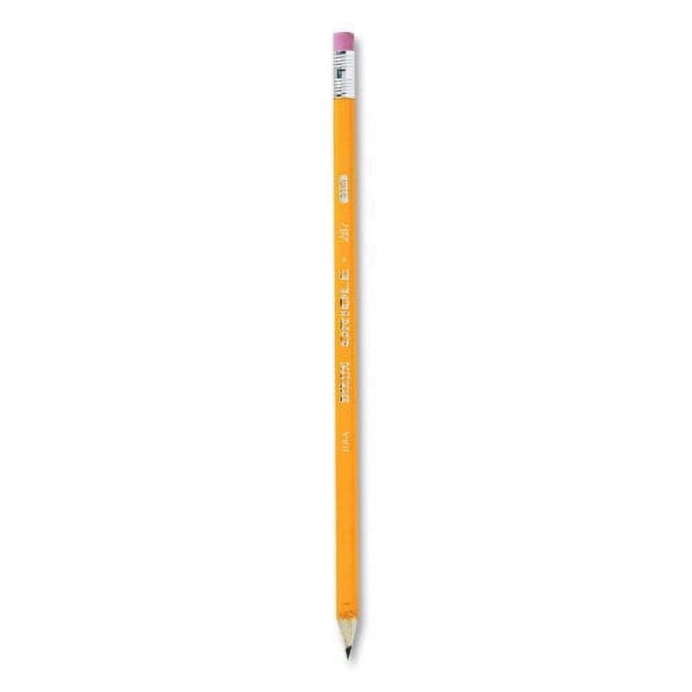 Dixon Oriole PreSharpened Pencil, HB (2), Black Lead, Yellow Barrel, Dozen