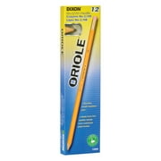 Dixon Oriole Wood-Cased Pencils, #2 HB Soft, Pre-Sharpened, Yellow, 12 Count