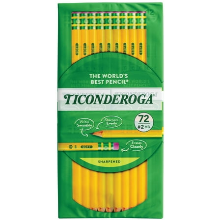 Dixon Pencils, Pre-Sharpened, #2 HB Lead, 72 Count, 72 Pack
