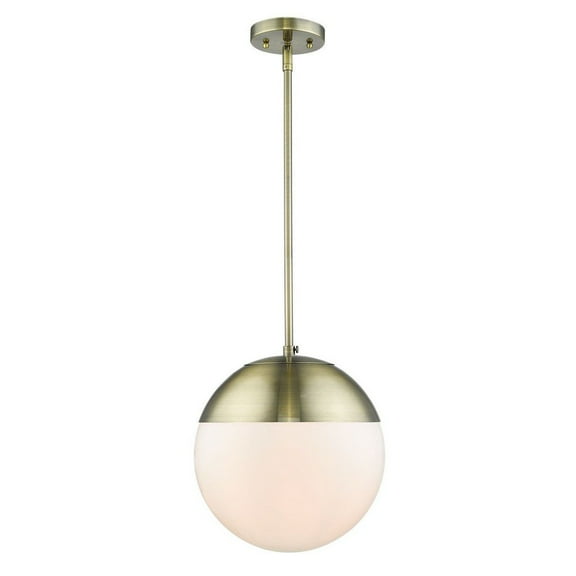 Golden Lighting Dixon 1-light Pendant in Aged Brass