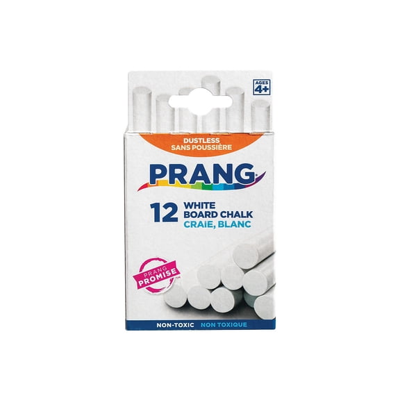 Dixon Prang Chalk Non-toxic, White, 12 Count