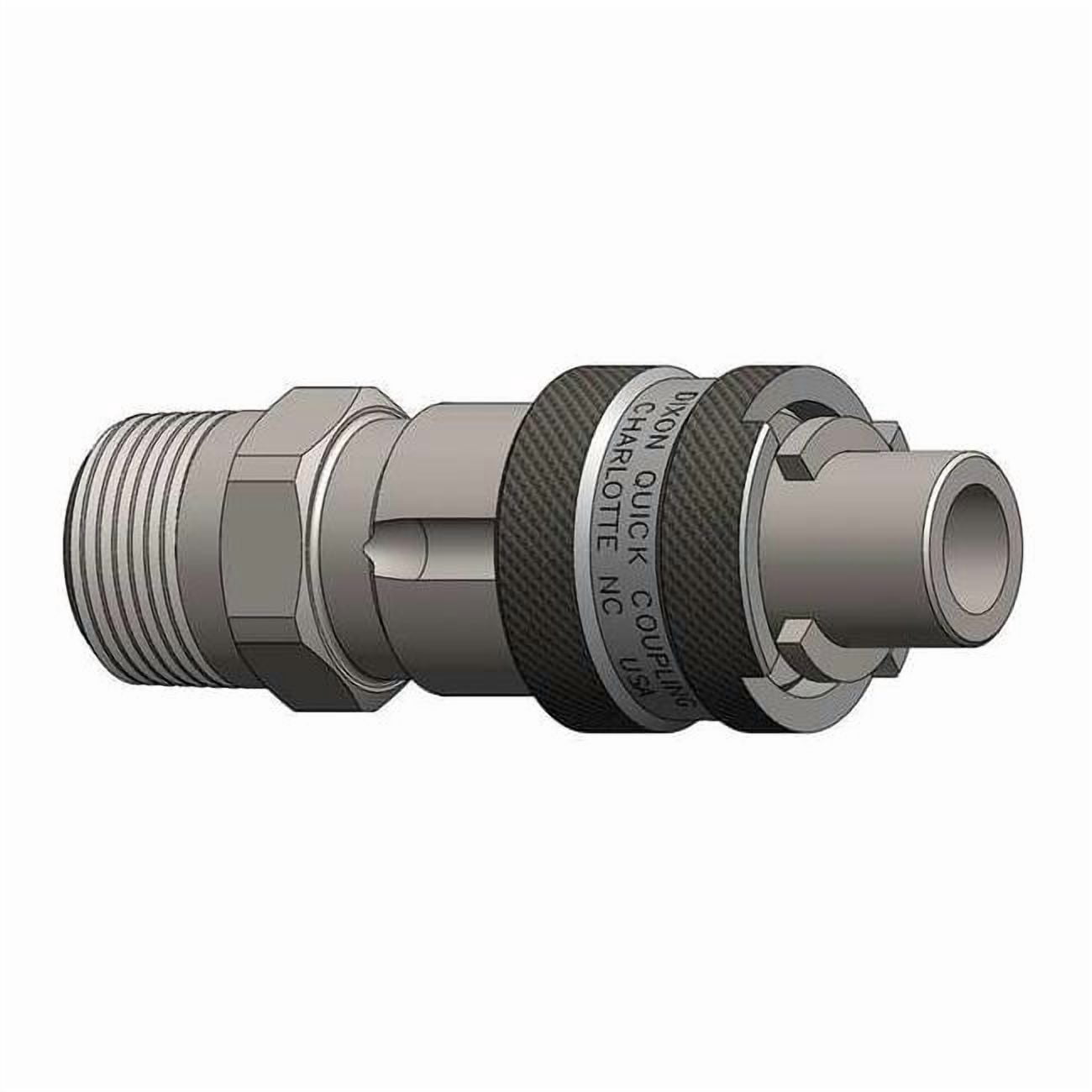 Dixon Quick Connect,Plug,1/2" Body,3/4"-14 N4M4-B