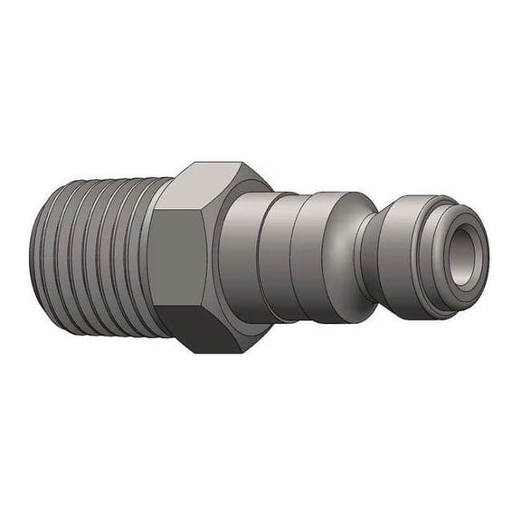 Dixon Quick Connect,Plug,1/4" Body,1/4"-18 J2M2