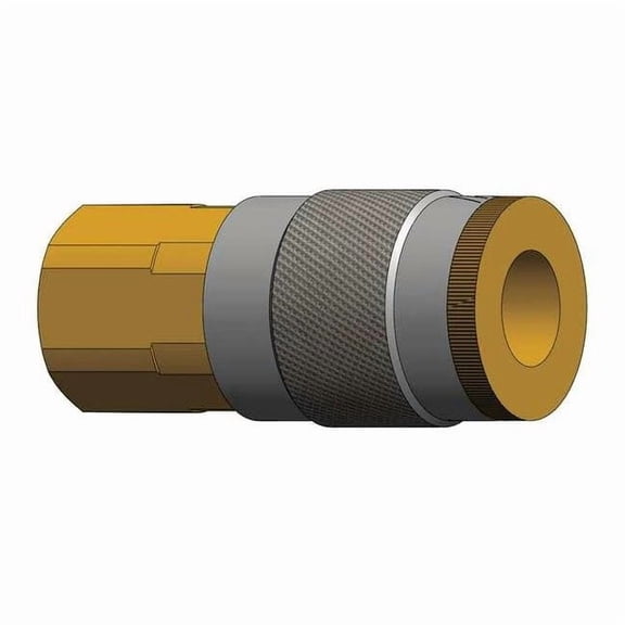 Dixon Coupler,(F)NPT,1/4,Brass 2JF2-B