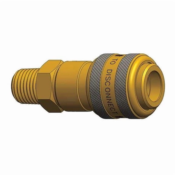 Dixon Male to Indust. Coupler,(M)NPT,3/8,Brass 3DM3-B