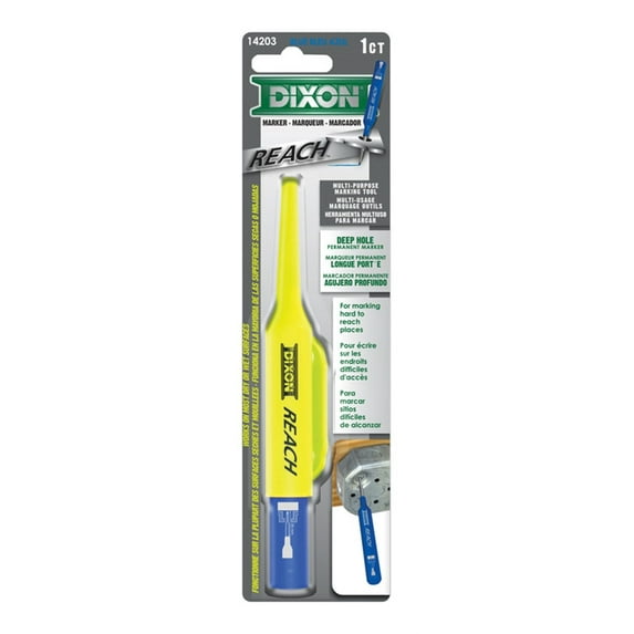 DIXON Industrial REACH- Deep Hole Permanent Marker Blue 1-Count (14203)