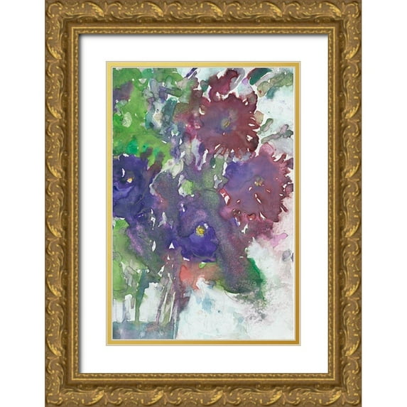 Dixon, Samuel 11x14 Gold Ornate Wood Framed with Double Matting Museum Art Print Titled - Garden Wild Things II