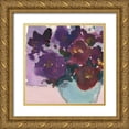 thumbnail image 1 of Dixon, Samuel 12x12 Gold Ornate Wood Framed with Double Matting Museum Art Print Titled - African Violet I, 1 of 4