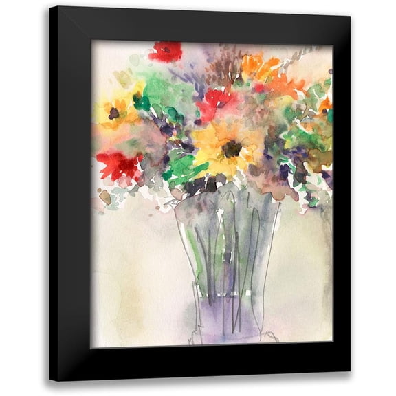 Dixon, Samuel 12x14 Black Modern Framed Museum Art Print Titled - Custom Fancy that Bouquet I