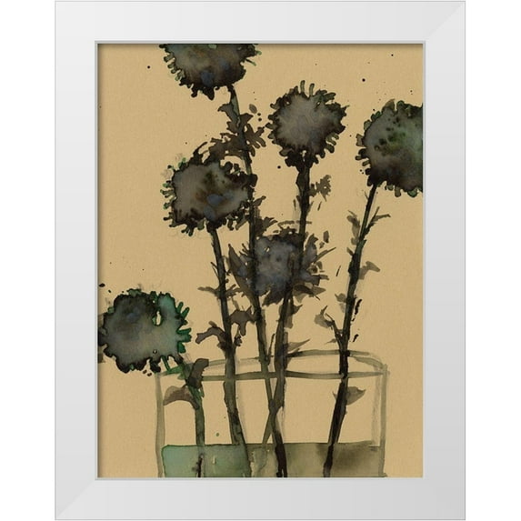 Dixon, Samuel 12x14 White Modern Wood Framed Museum Art Print Titled - Dry Stems II