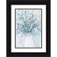 thumbnail image 1 of Dixon, Samuel 13x18 Black Ornate Wood Framed with Double Matting Museum Art Print Titled - Powder Blue Arrangement in Vase I, 1 of 4