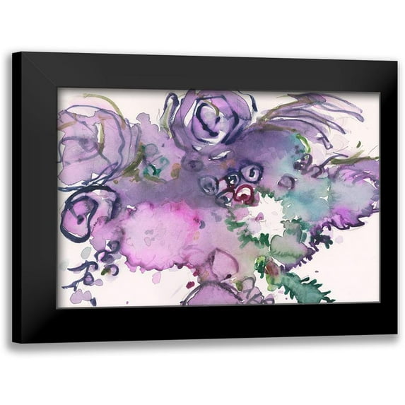 Dixon, Samuel 14x11 Black Modern Framed Museum Art Print Titled - Lavender Floral Splendor II