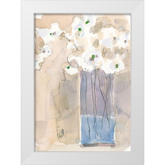Dixon, Samuel 14x18 White Modern Wood Framed Museum Art Print Titled - Little Vase II