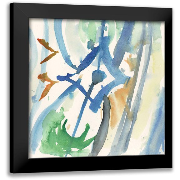 Dixon, Samuel 15x15 Black Modern Framed Museum Art Print Titled - Spanish Tile II