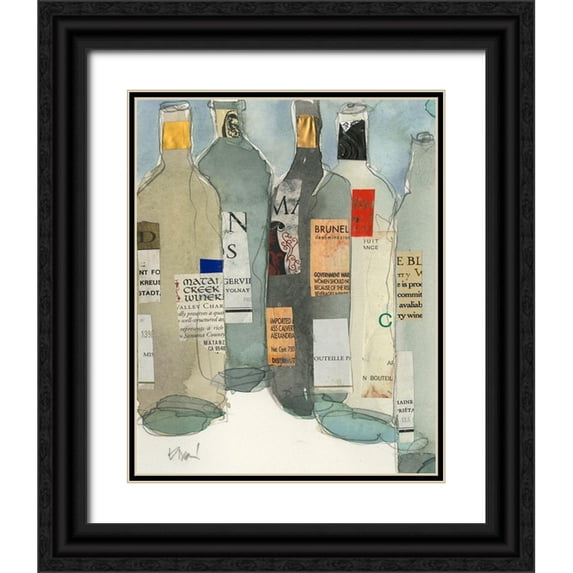 Dixon, Samuel 15x18 Black Ornate Wood Framed with Double Matting Museum Art Print Titled - Wine Bar Moment II