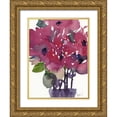 thumbnail image 1 of Dixon, Samuel 15x18 Gold Ornate Wood Framed with Double Matting Museum Art Print Titled - Floral Between II, 1 of 4