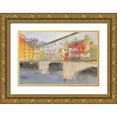 thumbnail image 1 of Dixon, Samuel 18x13 Gold Ornate Wood Framed with Double Matting Museum Art Print Titled - Along the Seine IV, 1 of 4