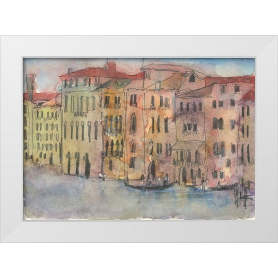 Dixon, Samuel 18x14 White Modern Wood Framed Museum Art Print Titled - The Venice Facade I