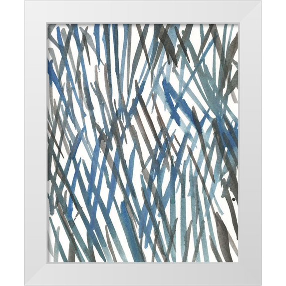 Dixon, Samuel 20x24 White Modern Wood Framed Museum Art Print Titled - Blue Grass II