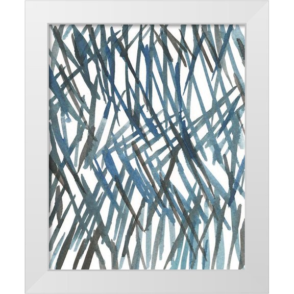 Dixon, Samuel 20x24 White Modern Wood Framed Museum Art Print Titled - Blue Grass I