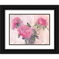 thumbnail image 1 of Dixon, Samuel 24x19 Black Ornate Wood Framed with Double Matting Museum Art Print Titled - Something Floral I, 1 of 4