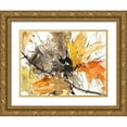 thumbnail image 1 of Dixon, Samuel 24x19 Gold Ornate Wood Framed with Double Matting Museum Art Print Titled - Watercolor Autumn Leaves II, 1 of 4