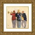thumbnail image 1 of Dixon, Samuel 26x26 Gold Ornate Wood Framed with Double Matting Museum Art Print Titled - Jazz Trio II, 1 of 4