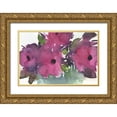 thumbnail image 1 of Dixon, Samuel 32x23 Gold Ornate Wood Framed with Double Matting Museum Art Print Titled - Floral Pretty II, 1 of 4