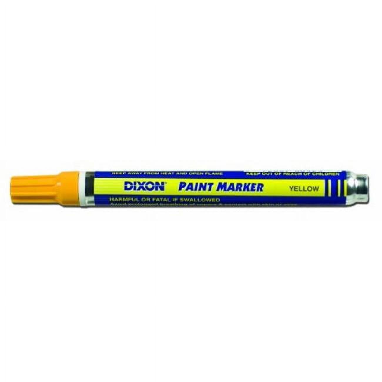 Dixon Paint Markers, Medium Tip, Box of 12, Yellow (80223)