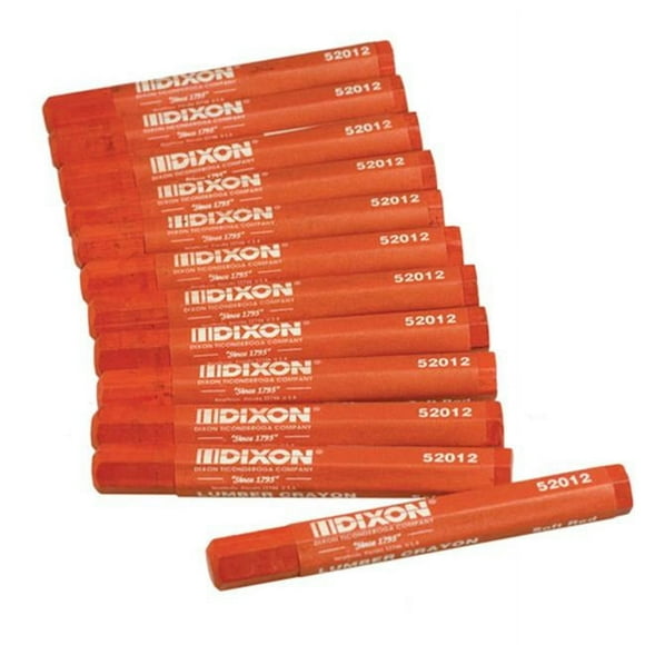 Dixon Ticonderoga 5201-2Soft Red Lumber Crayon