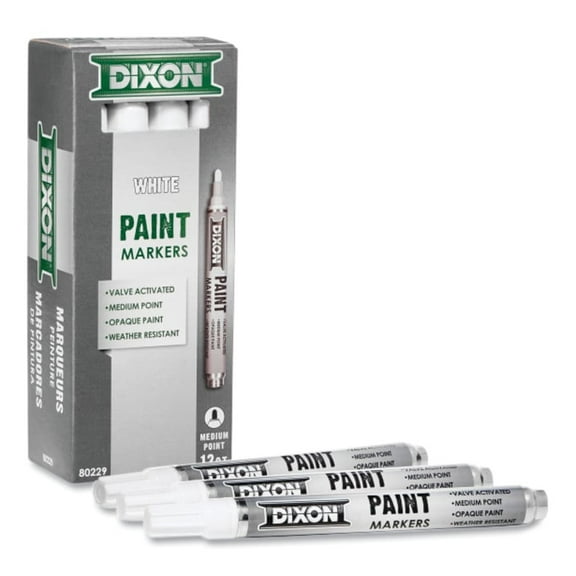 Dixon Ticonderoga 80229 White Paint Marker