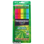 Dixon Ticonderoga No. 2 Assorted Neon Pencils Pack of 48