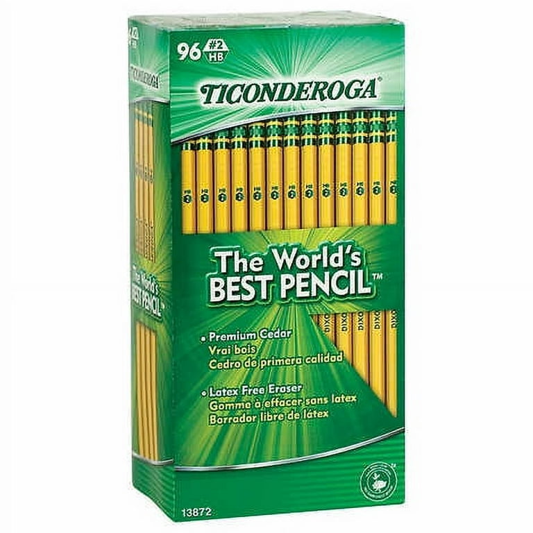 Dixon Ticonderoga Wooden HB #2 Pencil, Bulk 96-pack for Dixon Ticonderoga Wooden HB #2 Pencil, Bulk 96-pack for
