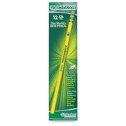 Dixon Ticonderoga Woodcase Pencil, #2 HB, Yellow, 12-Count