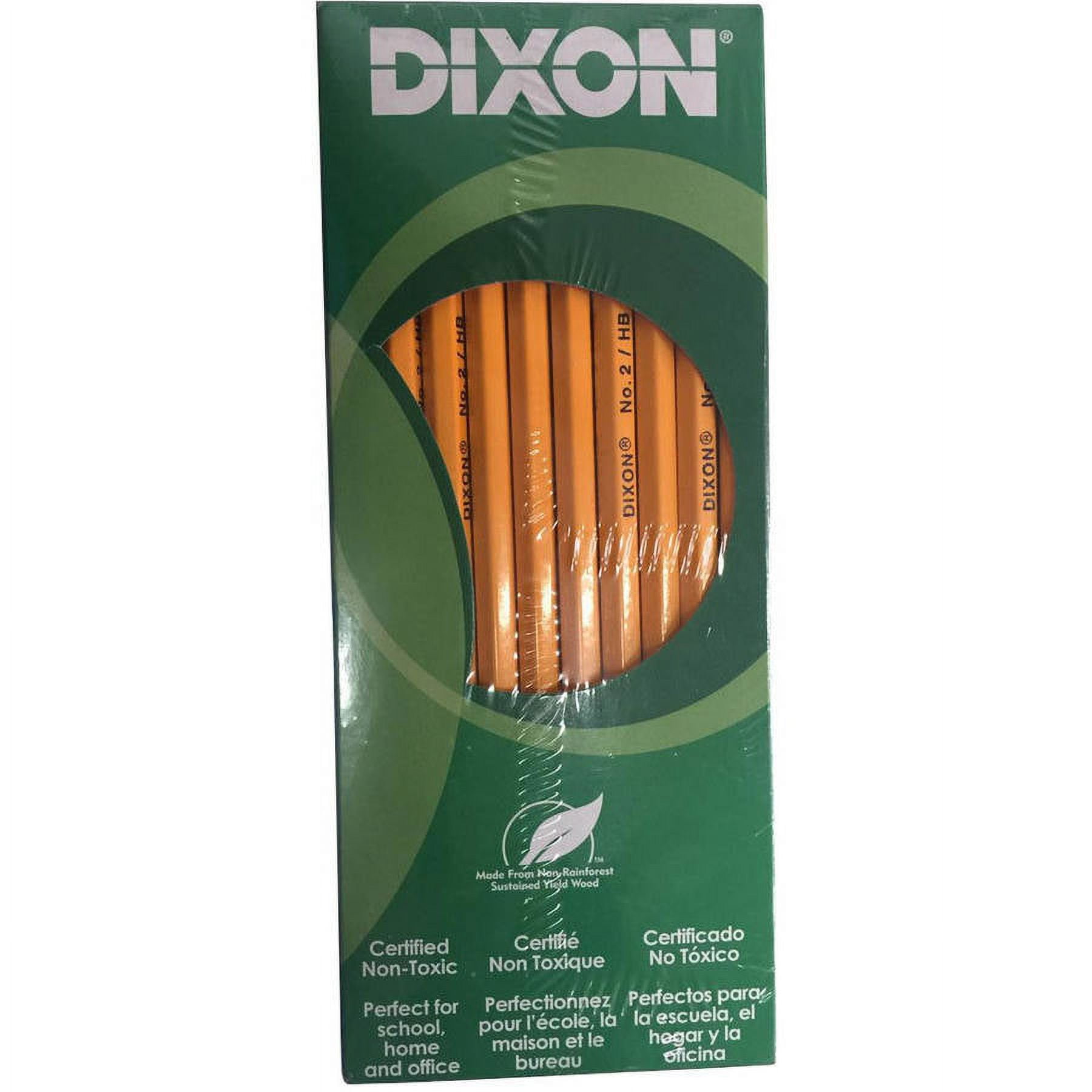 Dixon Woodcase Pencil, 2 HB, Yellow, 100Count
