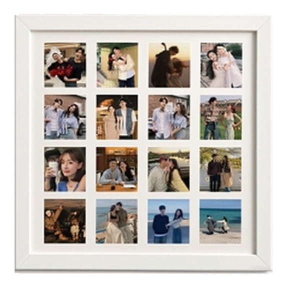 Diy 16 Grid Wooden Photo Frame: A Present For Friends And Memories