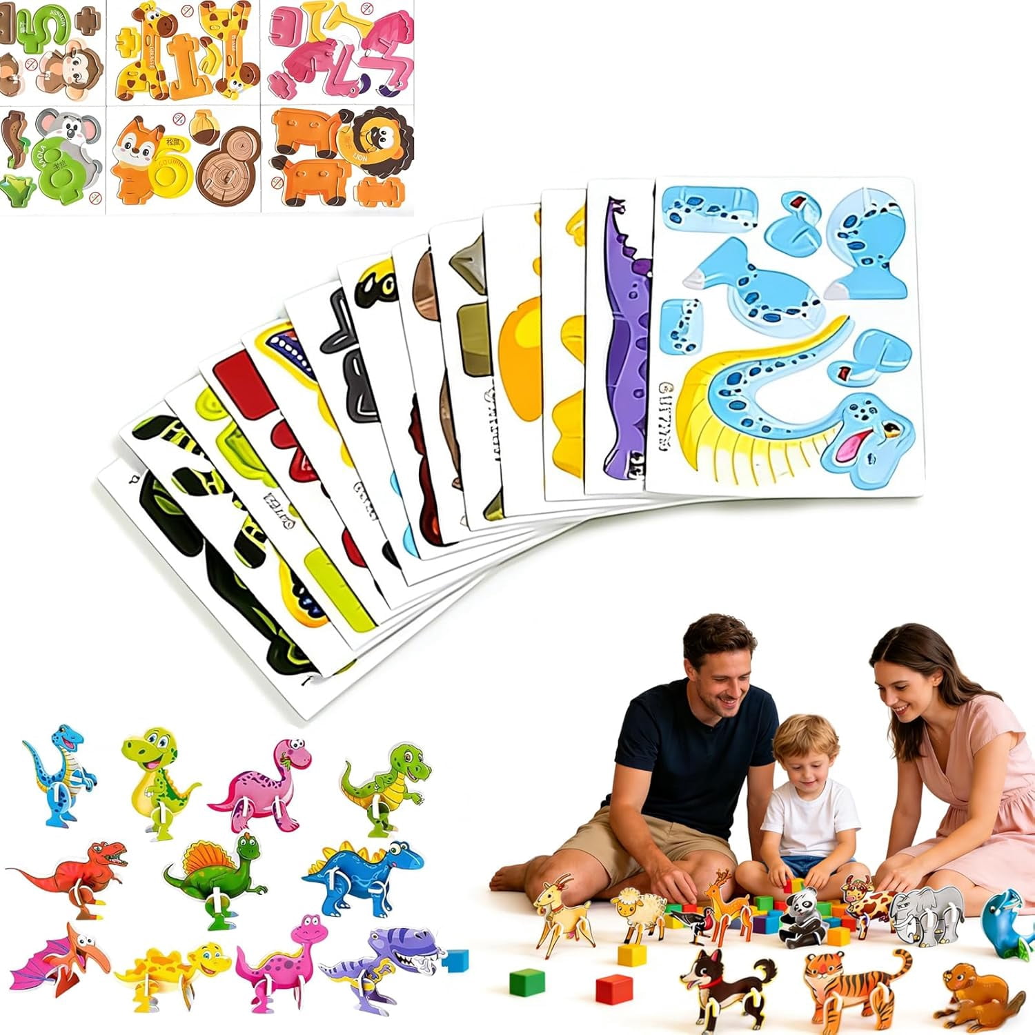 Paper Insect Puzzle Diy 3d Creative Insect Paper Jigsaw Puzzle, 25 Pcs 3d Cartoon Puzzles ...