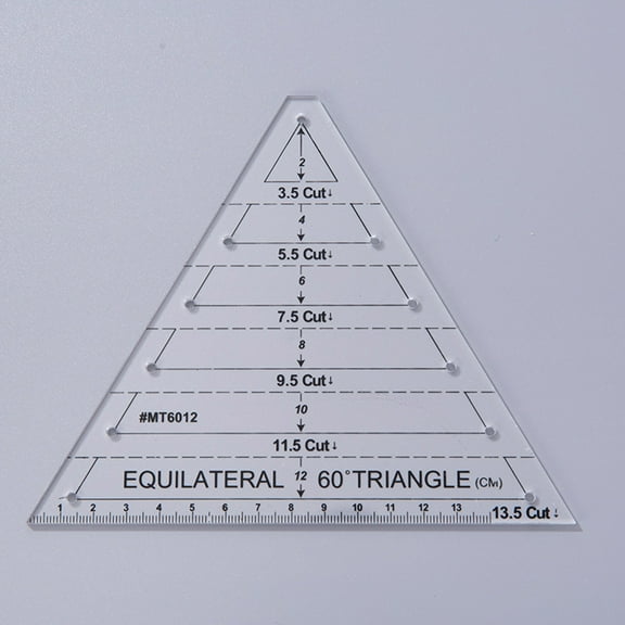 Diy Acrylic Patchwork Ruler, Sewing Ruler, Patchwork Tool, Triangle Ruler, 1X Feet Ruler, Multi-color