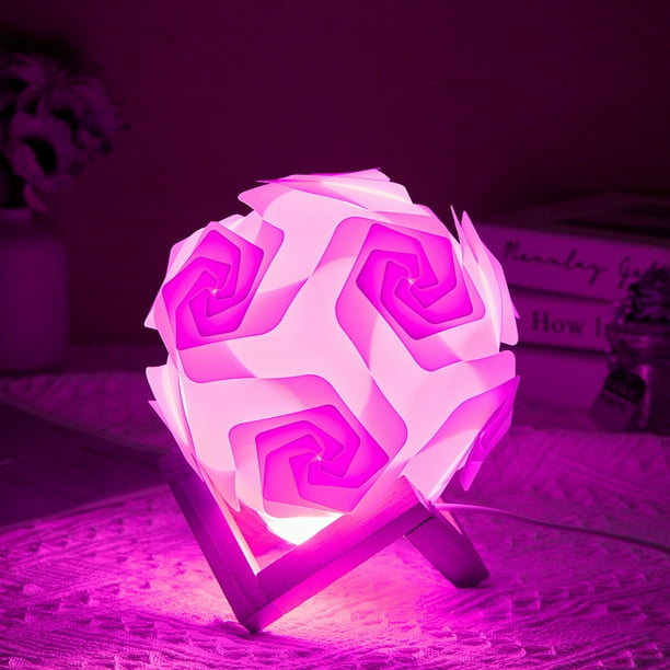 Diy Assembly LED Lamp Creative Rose Night Light Gift USB Moon